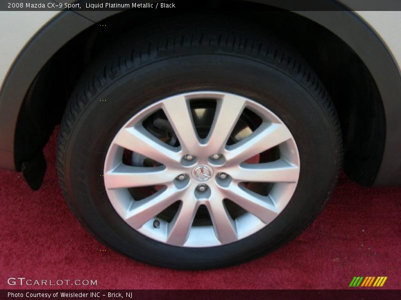 Liquid Platinum Metallic / Black 2008 Mazda CX-9 Sport