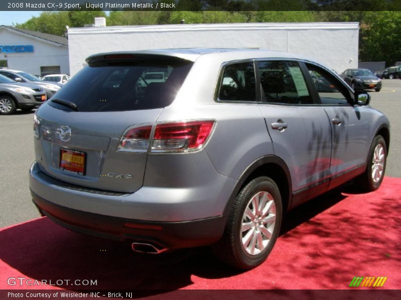 Liquid Platinum Metallic / Black 2008 Mazda CX-9 Sport