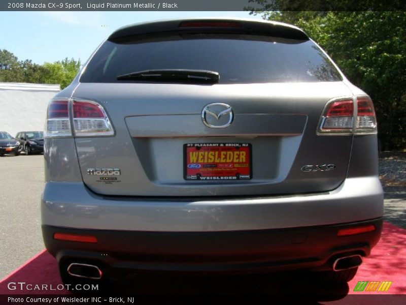 Liquid Platinum Metallic / Black 2008 Mazda CX-9 Sport