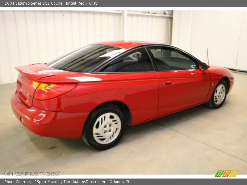 Bright Red / Gray 2001 Saturn S Series SC2 Coupe