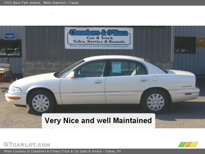 White Diamond / Taupe 2002 Buick Park Avenue