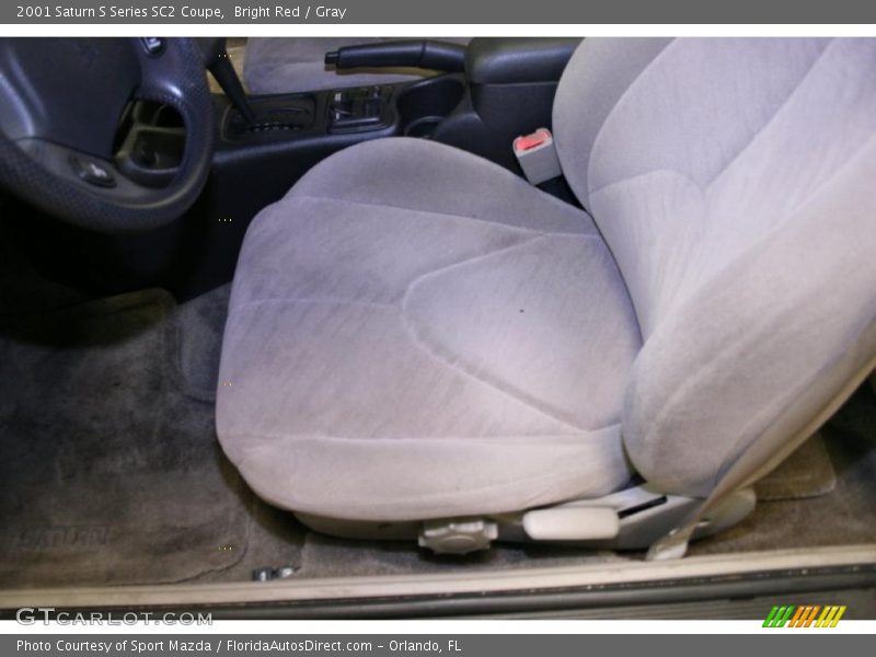 Bright Red / Gray 2001 Saturn S Series SC2 Coupe