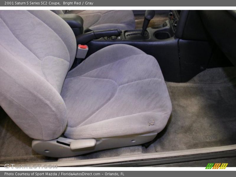 Bright Red / Gray 2001 Saturn S Series SC2 Coupe
