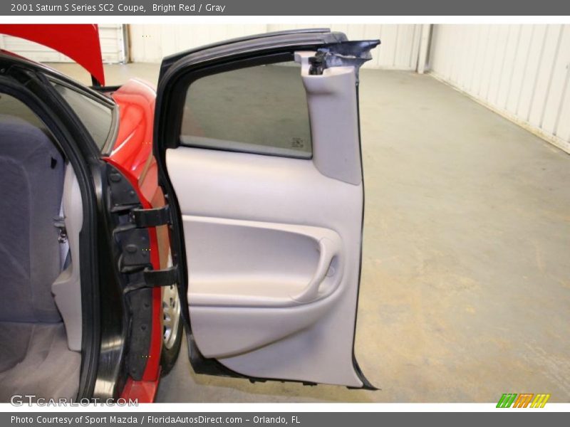 Bright Red / Gray 2001 Saturn S Series SC2 Coupe