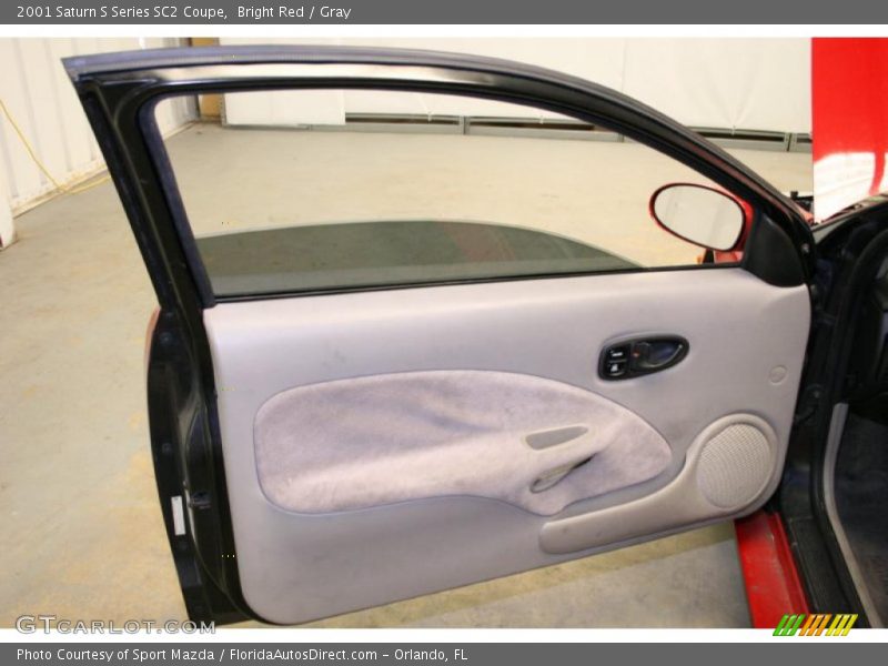 Bright Red / Gray 2001 Saturn S Series SC2 Coupe