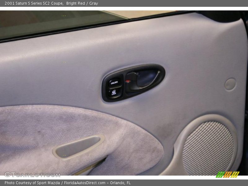 Bright Red / Gray 2001 Saturn S Series SC2 Coupe