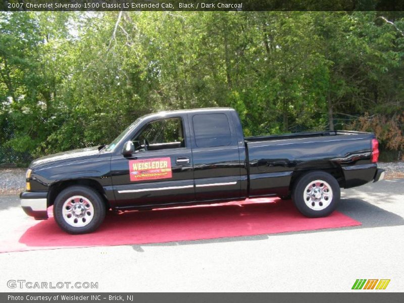 Black / Dark Charcoal 2007 Chevrolet Silverado 1500 Classic LS Extended Cab