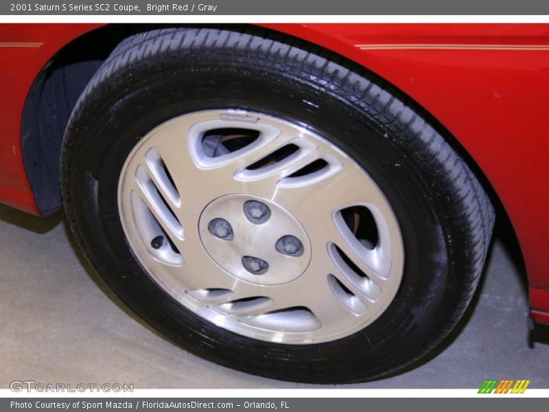 Bright Red / Gray 2001 Saturn S Series SC2 Coupe