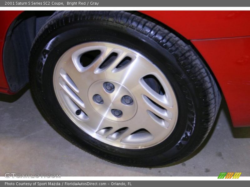 Bright Red / Gray 2001 Saturn S Series SC2 Coupe