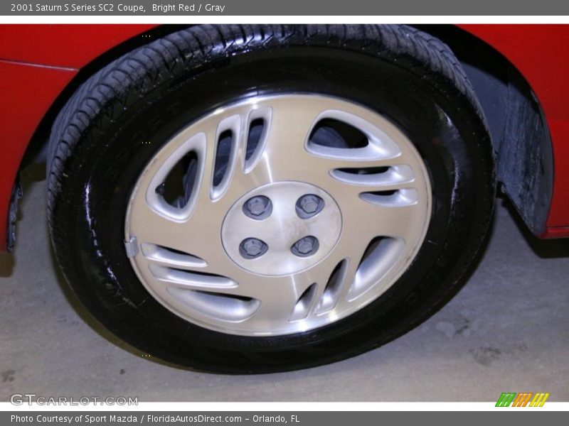 Bright Red / Gray 2001 Saturn S Series SC2 Coupe