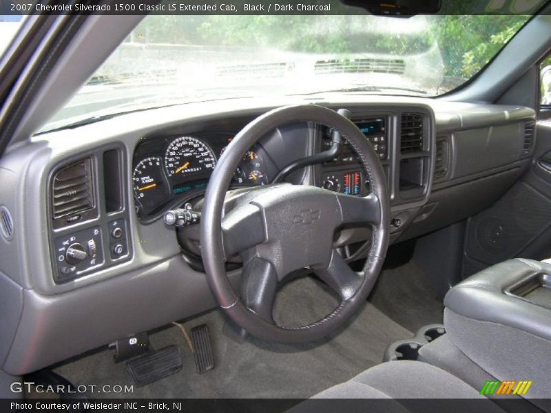 Black / Dark Charcoal 2007 Chevrolet Silverado 1500 Classic LS Extended Cab