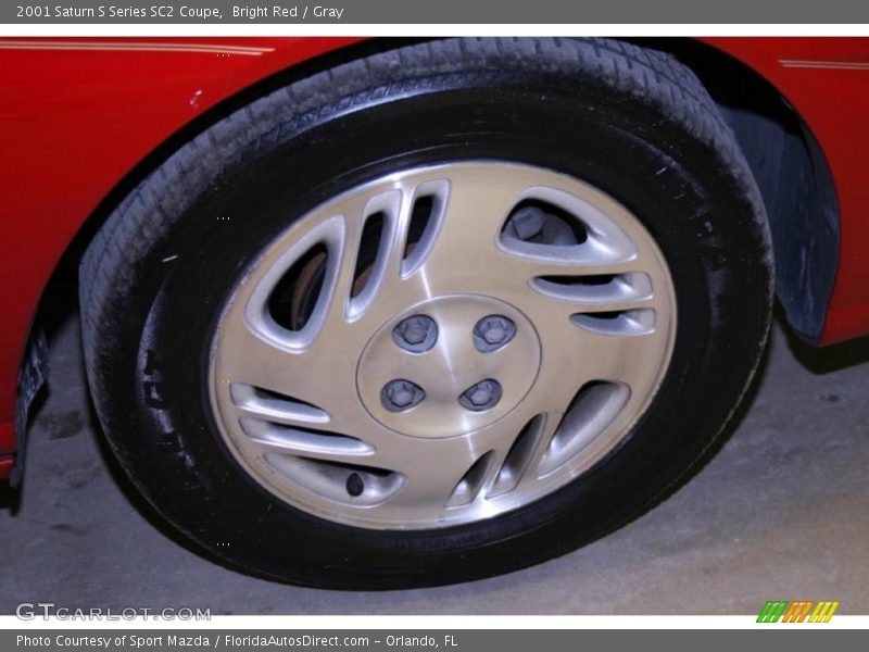 Bright Red / Gray 2001 Saturn S Series SC2 Coupe