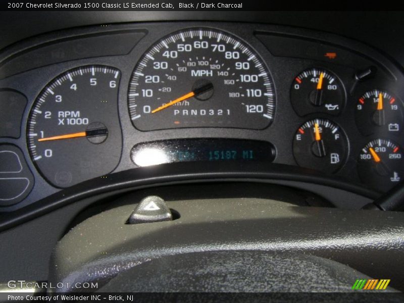 Black / Dark Charcoal 2007 Chevrolet Silverado 1500 Classic LS Extended Cab