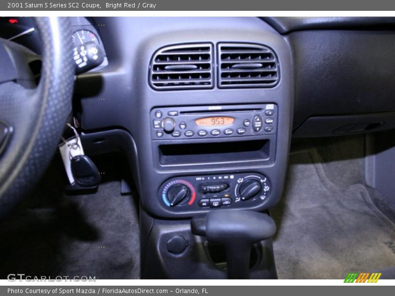 Bright Red / Gray 2001 Saturn S Series SC2 Coupe