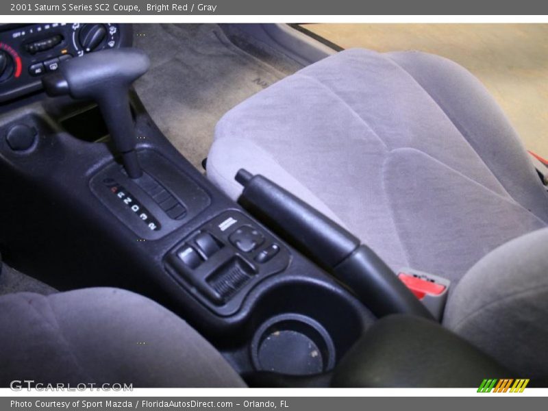 Bright Red / Gray 2001 Saturn S Series SC2 Coupe