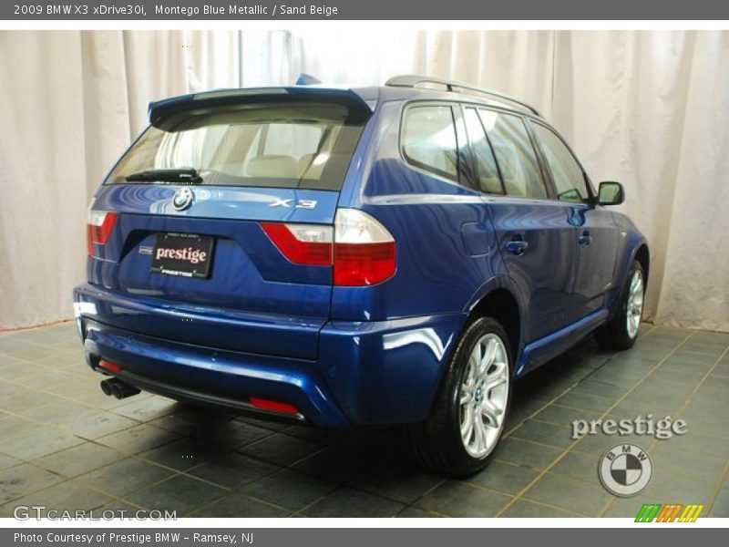 Montego Blue Metallic / Sand Beige 2009 BMW X3 xDrive30i