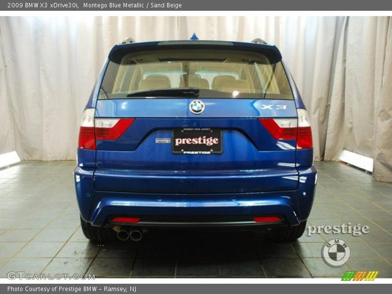 Montego Blue Metallic / Sand Beige 2009 BMW X3 xDrive30i