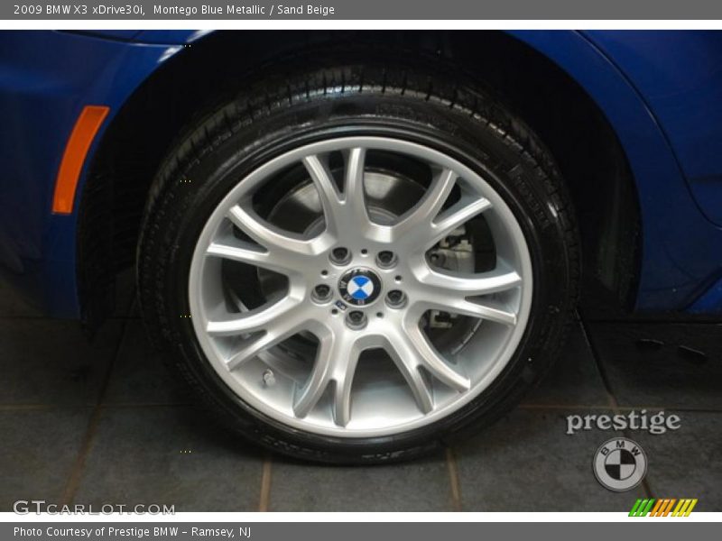 Montego Blue Metallic / Sand Beige 2009 BMW X3 xDrive30i