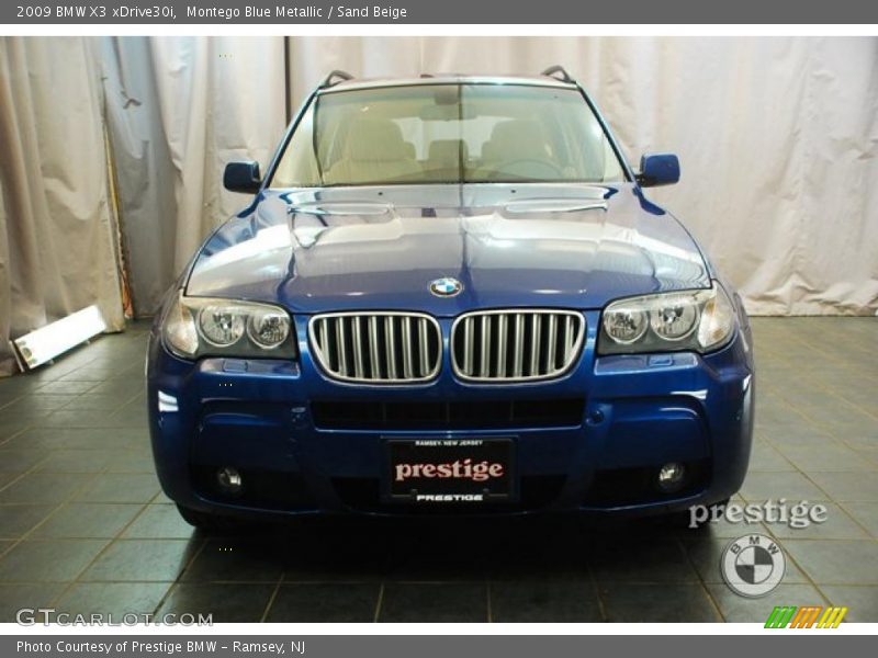 Montego Blue Metallic / Sand Beige 2009 BMW X3 xDrive30i
