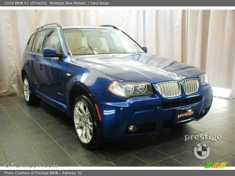 Montego Blue Metallic / Sand Beige 2009 BMW X3 xDrive30i