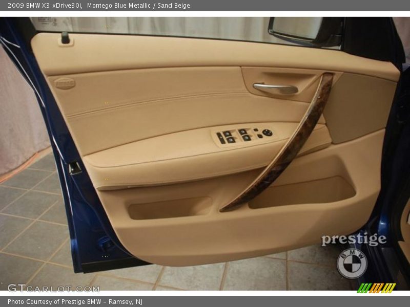 Montego Blue Metallic / Sand Beige 2009 BMW X3 xDrive30i