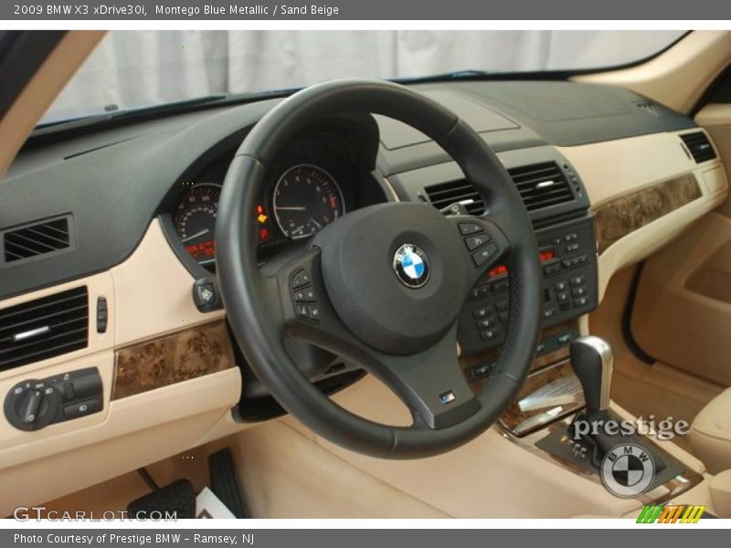 Montego Blue Metallic / Sand Beige 2009 BMW X3 xDrive30i