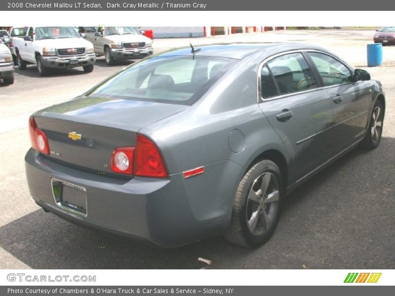 Dark Gray Metallic / Titanium Gray 2008 Chevrolet Malibu LT Sedan