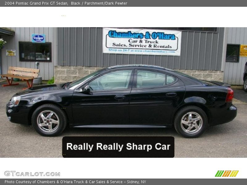 Black / Parchment/Dark Pewter 2004 Pontiac Grand Prix GT Sedan