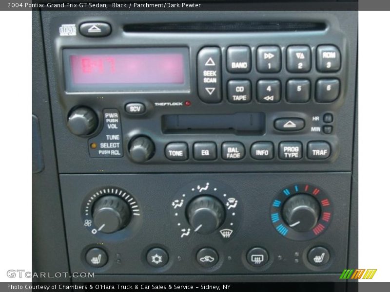 Black / Parchment/Dark Pewter 2004 Pontiac Grand Prix GT Sedan