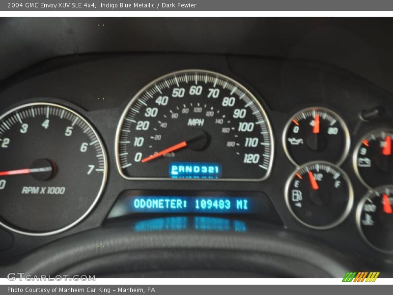 Indigo Blue Metallic / Dark Pewter 2004 GMC Envoy XUV SLE 4x4