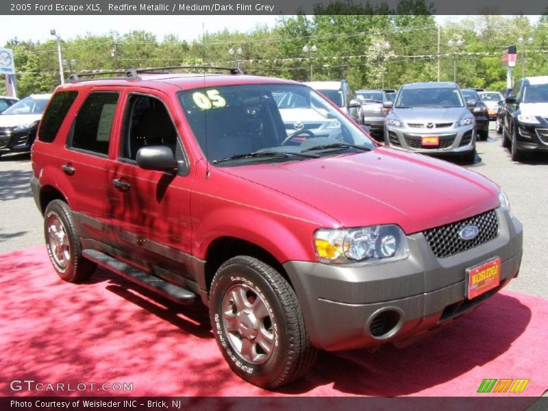 Redfire Metallic / Medium/Dark Flint Grey 2005 Ford Escape XLS