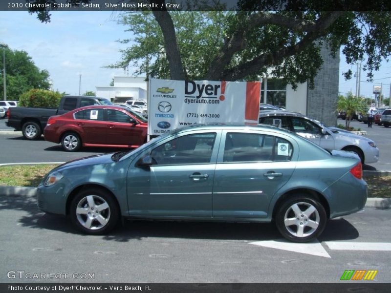 Silver Moss Metallic / Gray 2010 Chevrolet Cobalt LT Sedan