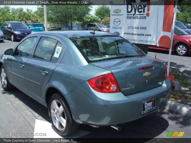 Silver Moss Metallic / Gray 2010 Chevrolet Cobalt LT Sedan