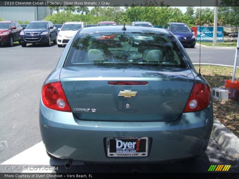 Silver Moss Metallic / Gray 2010 Chevrolet Cobalt LT Sedan