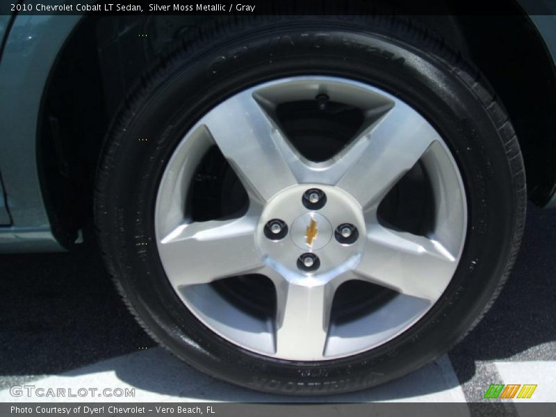 Silver Moss Metallic / Gray 2010 Chevrolet Cobalt LT Sedan