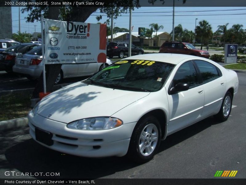 Stone White / Dark Slate Gray 2002 Dodge Intrepid SE