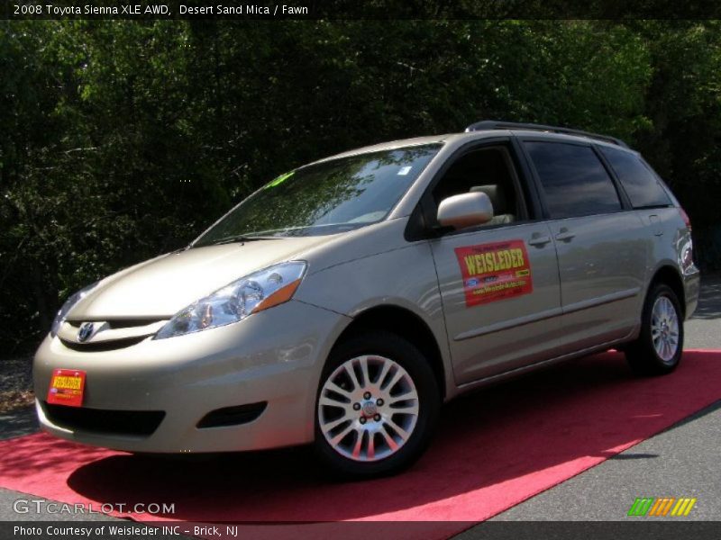 Desert Sand Mica / Fawn 2008 Toyota Sienna XLE AWD