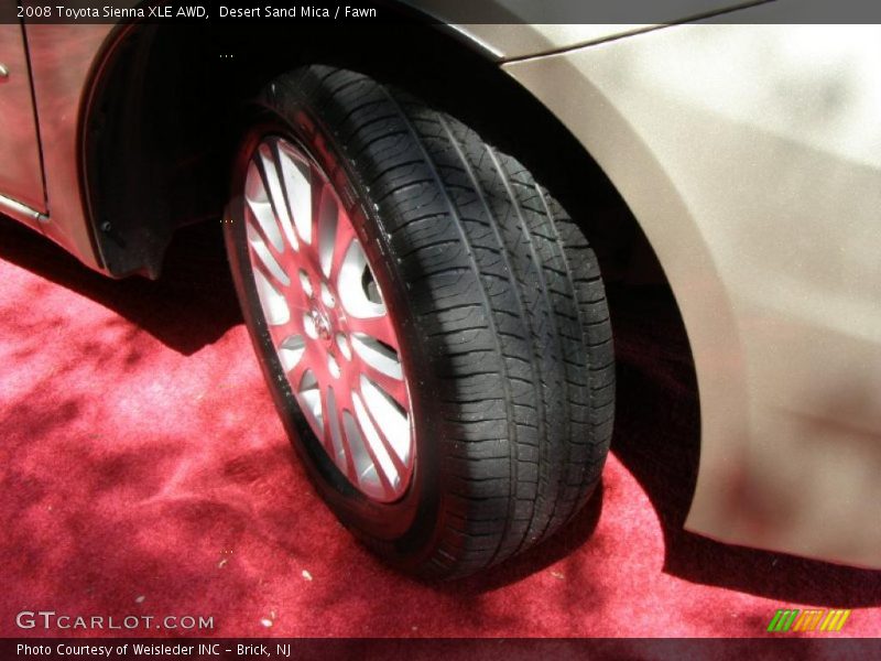 Desert Sand Mica / Fawn 2008 Toyota Sienna XLE AWD