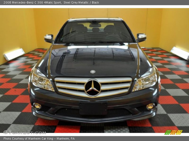 Steel Grey Metallic / Black 2008 Mercedes-Benz C 300 4Matic Sport