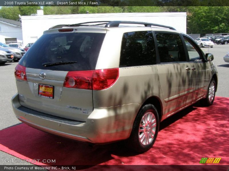 Desert Sand Mica / Fawn 2008 Toyota Sienna XLE AWD