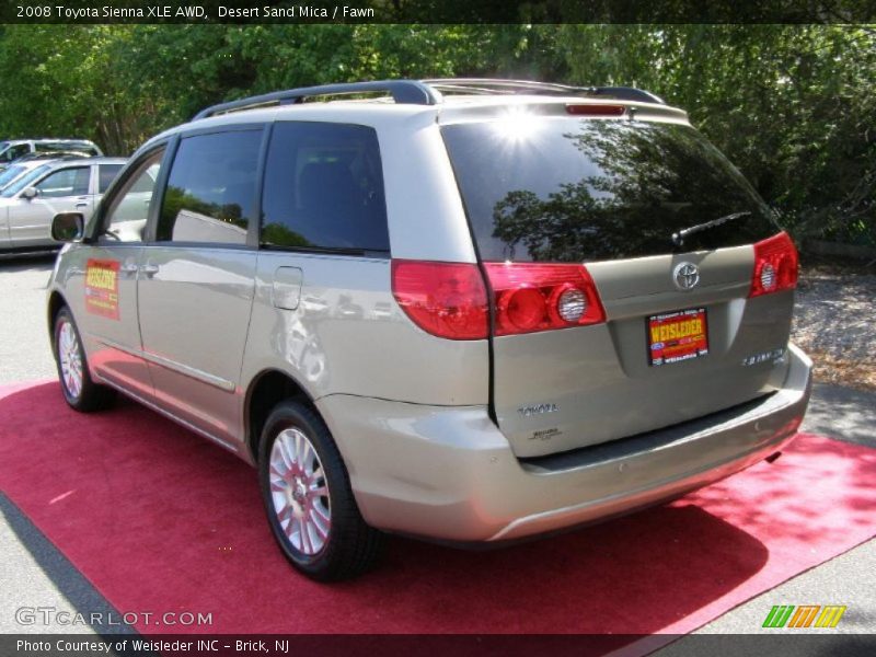 Desert Sand Mica / Fawn 2008 Toyota Sienna XLE AWD