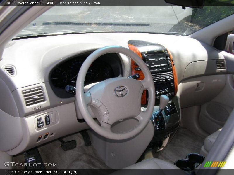 Desert Sand Mica / Fawn 2008 Toyota Sienna XLE AWD
