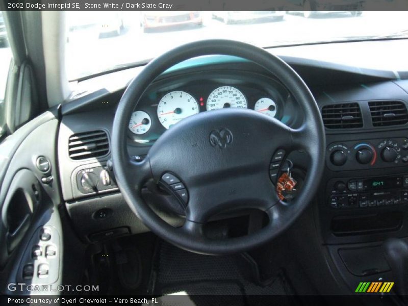 Stone White / Dark Slate Gray 2002 Dodge Intrepid SE