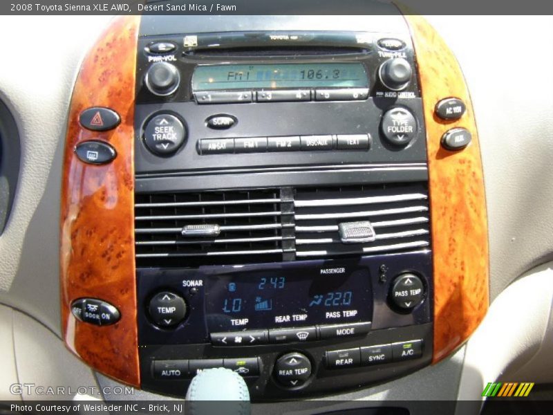 Desert Sand Mica / Fawn 2008 Toyota Sienna XLE AWD