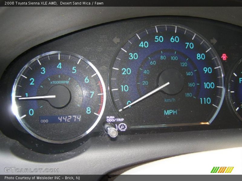 Desert Sand Mica / Fawn 2008 Toyota Sienna XLE AWD