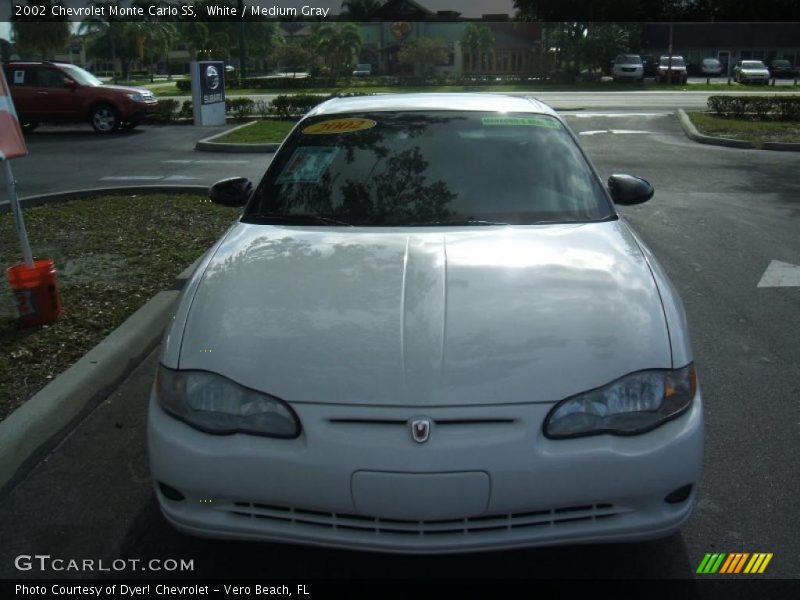 White / Medium Gray 2002 Chevrolet Monte Carlo SS