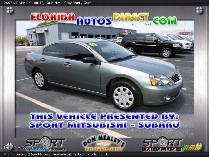 Satin Mesai Gray Pearl / Gray 2007 Mitsubishi Galant ES