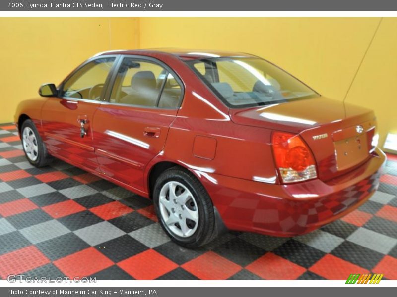 Electric Red / Gray 2006 Hyundai Elantra GLS Sedan