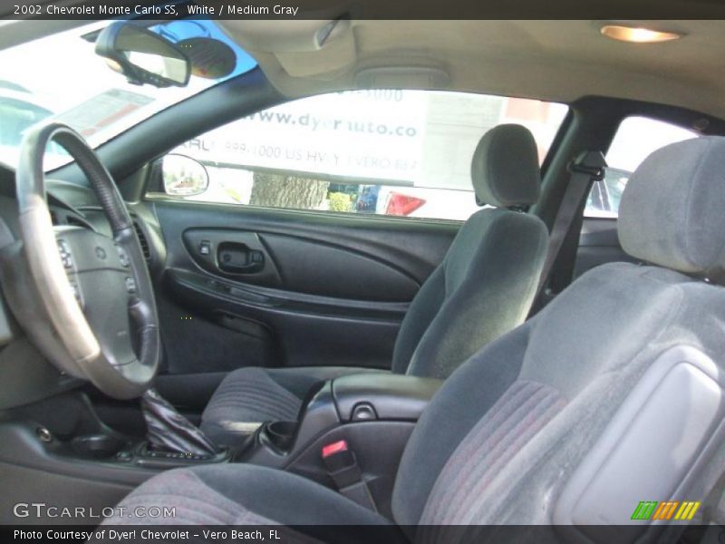 White / Medium Gray 2002 Chevrolet Monte Carlo SS