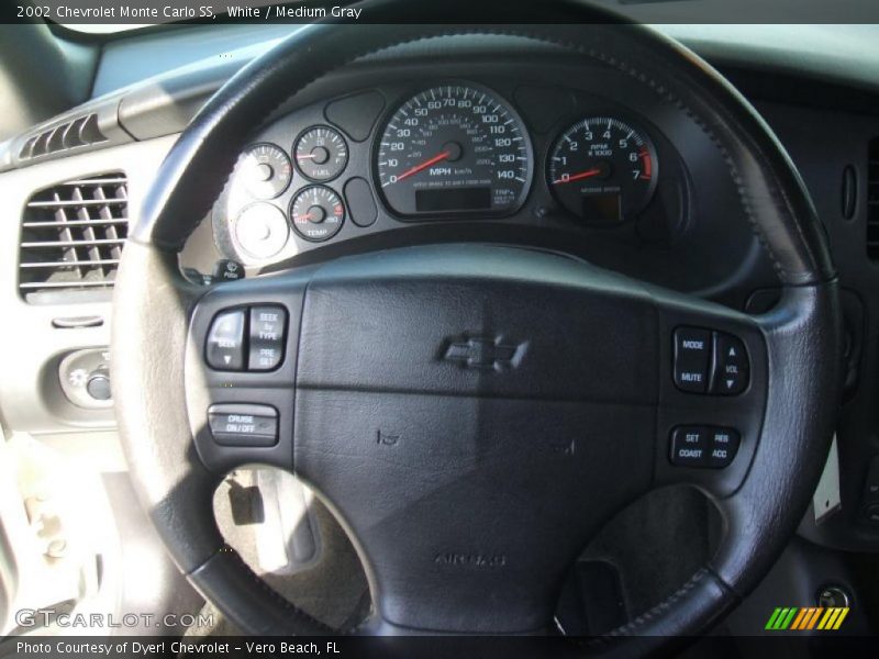 White / Medium Gray 2002 Chevrolet Monte Carlo SS